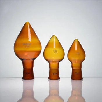 10ml Amber de Fierbere Balon în Formă de Pară Cu 10# Comun 3.3 Sticlă Borosilicată Rezistentă la Căldură Evaporator Rotativ Balon-
