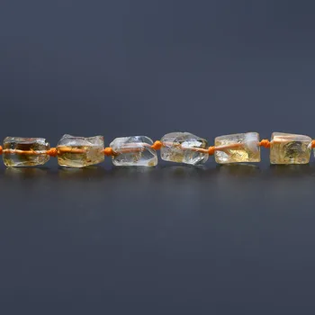 9-10mm Natural citrin neregulate de piatră margele Pentru DIY Colier Bijuterii de Luare Vrac 15