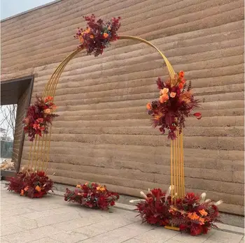 Nou nunta recuzită arc de fier flori set arc scena de nunta etapă layout performanță partid decor elemente de recuzită