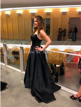 Rochie de bal 2020 lung strapless rochie punctul pânză de sus formale fusta rochie de petrecere rochie de seara neagra YNQNFS CK02