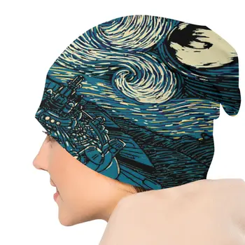 Înstelat Fantezie Van Gogh Final Fantasy Capac Goth Strada Chelioși Căciuli Pălărie De Sex Feminin Cald Termică Elastic Capota Pălării De Tricotat