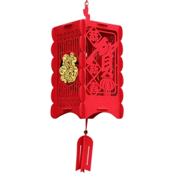 2 Bucata Felinare Roșii Chinezești Decoratiuni pentru Anul Nou Chinezesc, Festivalul de Primăvară din China Nunta Celebration Decor Mediu