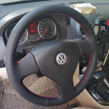 Volan masina Acoperire Non-alunecare de Nuc Pentru Volkswagen VW Tiguan Lavida Passat B7, Jetta Mk6 Accesorii Auto