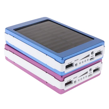 Dual USB LED Lumina 5-Celulă de Baterie 18650 Incarcator Cutie Solar Power Bank DIY Kit Caz