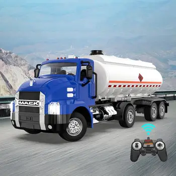 Mare Petrolier Jucărie Poate Pulverizabil Foc Camion de Model 2.4 g Anti-interferențe de Control de la Distanță Inginerie Vehicul Pentru Copii Băiat