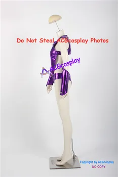 Acoperire spandex făcute de culoare Violet Cosplay Costum includ cizme acoperă
