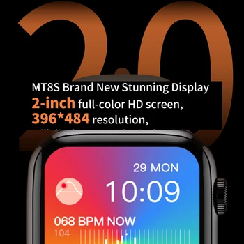 2023 Noi MT8S Ceas Inteligent 8 HD Ecran Complet rezistent la apa BT Call Tracker de Fitness Ceasuri de mână, Bărbat, Femeie de Încărcare Wireless S8 Smartwatch