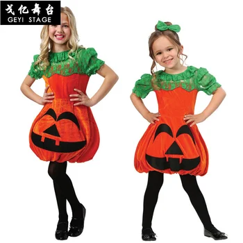 Moda Copii Fete Dulci Wizard Rochie De Dovleac Costum De Vrăjitoare Rochie De Printesa Fetițe Costum Pentru Petrecerea De Halloween Dovleac