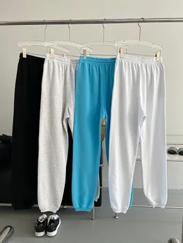 Scrisoare de Imprimare Casual pantaloni de Trening pentru Femei Toamna Iarna 2022 Noi Doamnelor Pierde Toate-Meci de Cordon Talie Elastic Pantaloni Sport