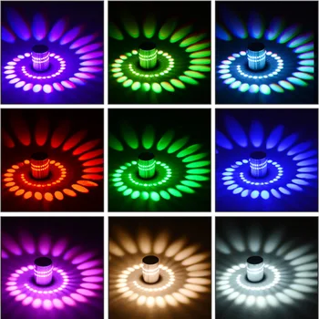 3W Led-uri Moderne Lampă de Tavan Spirală Loc plin de culoare Tranșee de Perete de Lumină pentru Casa sufragerie, Coridor, Bar, KTV Partid Decor Interior