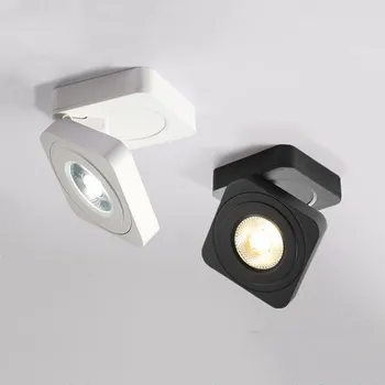 Pliere COB Spoturi cu LED-uri 10W 15W Montate pe Suprafață Plafon cu Led-uri Lămpi Spot luminos de 360 de Grade de Rotație Spoturi AC220V