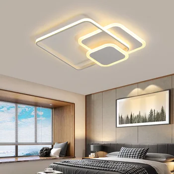 Dormitor lumina ultra subțire simplu LED lampă de plafon moderne Nordic minimalist creativ camera de zi sala de carte de iluminat roșu Net