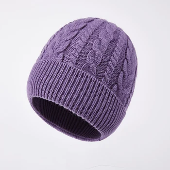 Pălărie De Lână De Iarnă Pentru Femei Knit Beanie Bărbați Toamnă Caldă Schi Accesoriu Pentru Adolescenți În Aer Liber
